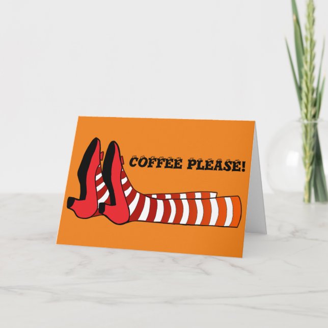 Diversión/piernas brujas, tarjeta de vacaciones pl (Anverso)