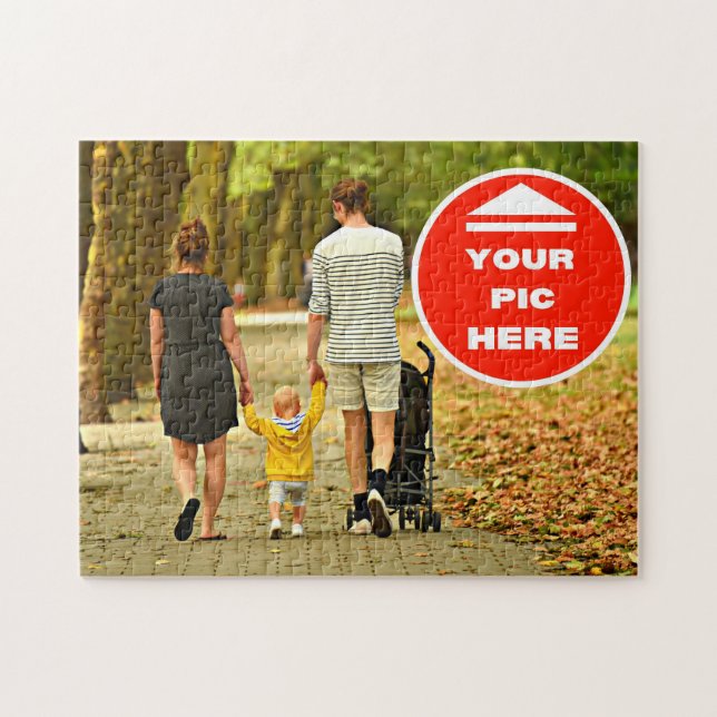 ¡Diversión! Rompecabezas - Personalizado - 11" x 1 (Horizontal)