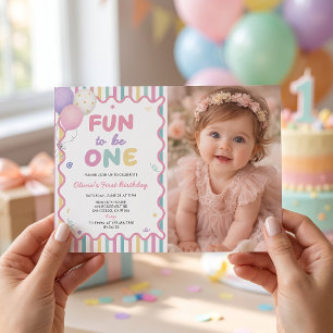 Diversión ser una niña Invitación cumpleaños 1 Fot