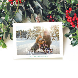 Diversión simple Minimalista Felices vacaciones fo