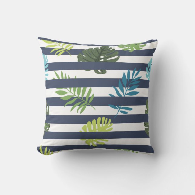 Diversión y Cojín decorativo gráfico floral (Anverso)