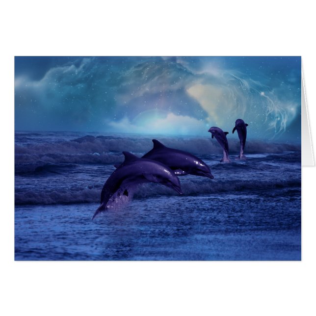 Diversión y juego de delfines (Anverso (Horizontal))