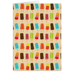 Diversión y modelo retro de los Popsicles