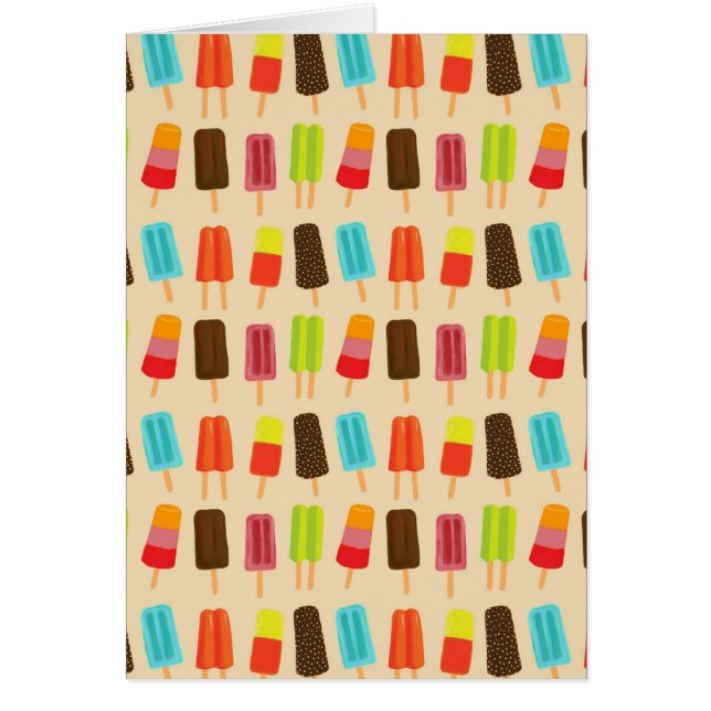 Diversión y modelo retro de los Popsicles (Frente)
