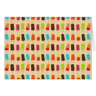 Diversión y modelo retro de los Popsicles