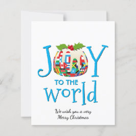 Divertida ALEGRÍA A LA Tarjeta MUNDIAL De Navidade