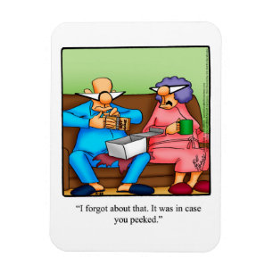 Divertida búsqueda antes del regalo del imán del h