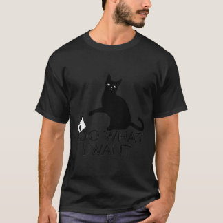 Divertida Camisa de Personalidad de Gato Hago Lo Q