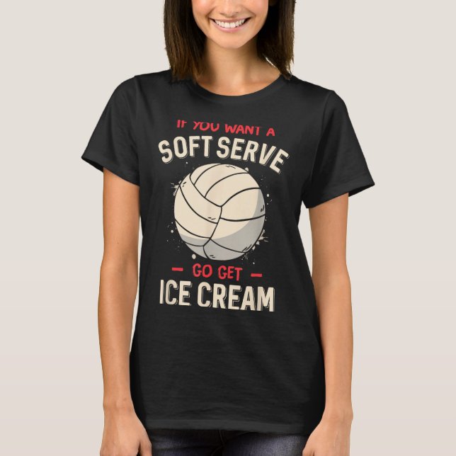 Divertida Camisa De Voleibol Para Chicas Adolescen (Anverso)