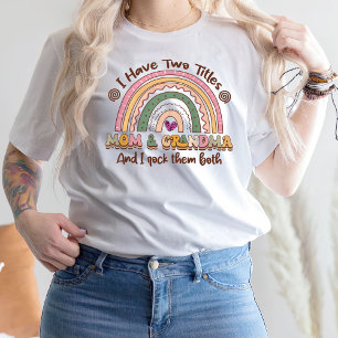 Divertida Camisa Mamá, Tengo Dos Títulos Mamá Y Ab