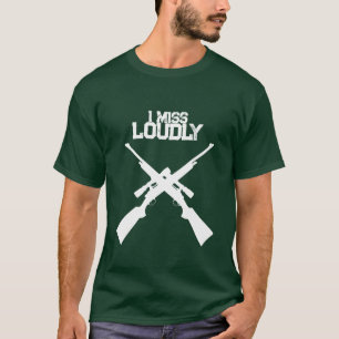 Divertida Camiseta Cazando Fuertemente
