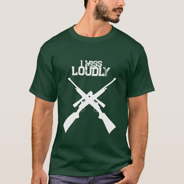 Divertida Camiseta Cazando Fuertemente (Anverso)