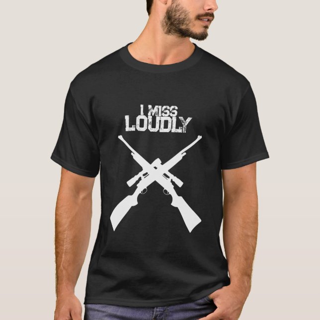 Divertida Camiseta de Caza con Ruido que Echo de M (Anverso)