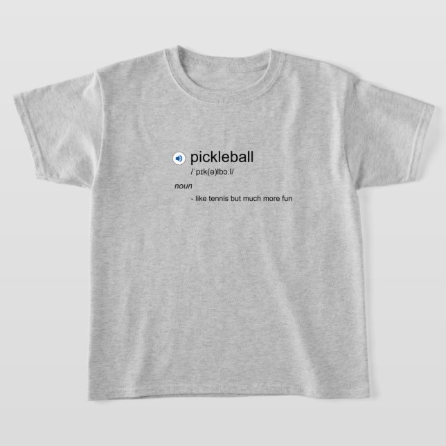 😂 divertida camiseta de definición de pickleball (Distribución)