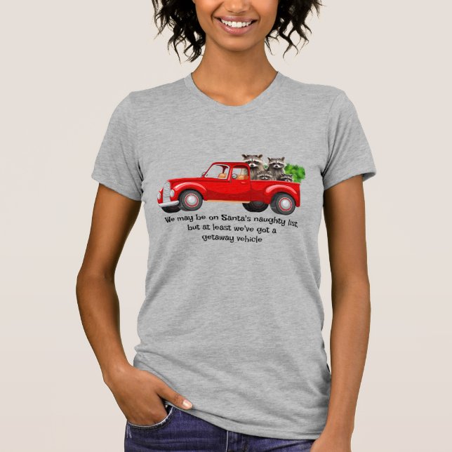 Divertida camiseta de Navidades de animales de Rac (Anverso)