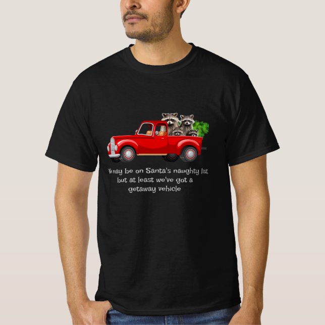 Divertida camiseta de Navidades de animales de Rac (Anverso)