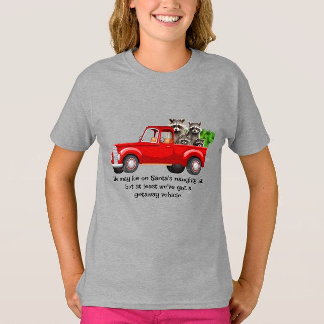 Divertida camiseta de Navidades de animales de Rac (Anverso)