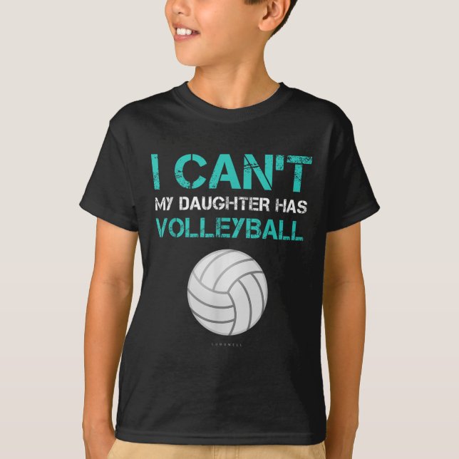 Divertida camiseta de voleibol: No puedo decir que (Anverso)