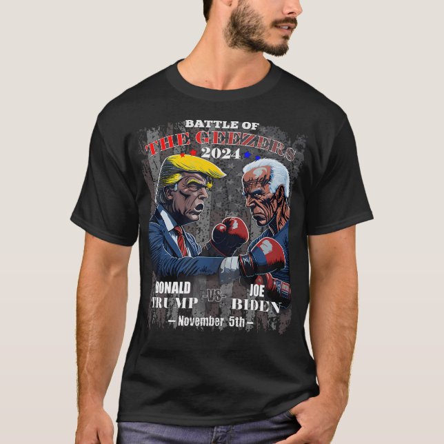 Divertida camiseta electoral de 2024 - Trump contr (Anverso)