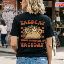 Divertida Camiseta Retro de Tacocat Palíndromo par