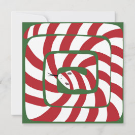 Divertida Candy Cane Red Stried Resumen Snack