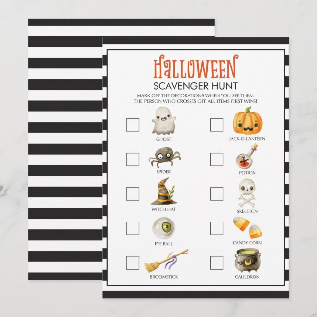 Divertida caza de esquivadores por Halloween para  (Anverso / Reverso)
