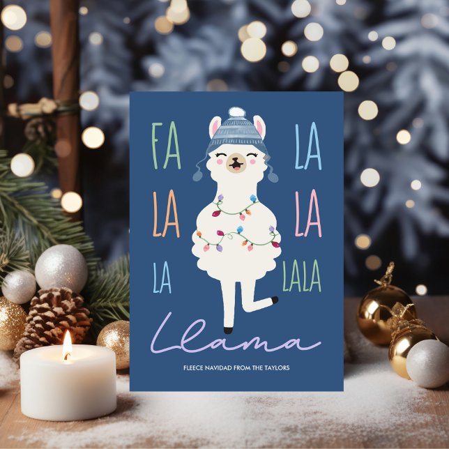 Divertida Fa La La Llama Fleece Navidad Navidad (Subido por el creador)