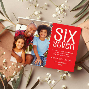 Divertida foto familiar de SEIS-SIETE Navidad