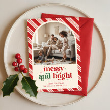 Divertida Foto Familiar Humorística de Navidad par