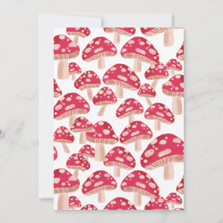 Divertida Guy Mushroom Invitación al cumpleaños