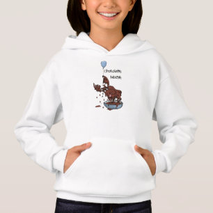 Divertida hoodie de niño, moro de chocolate