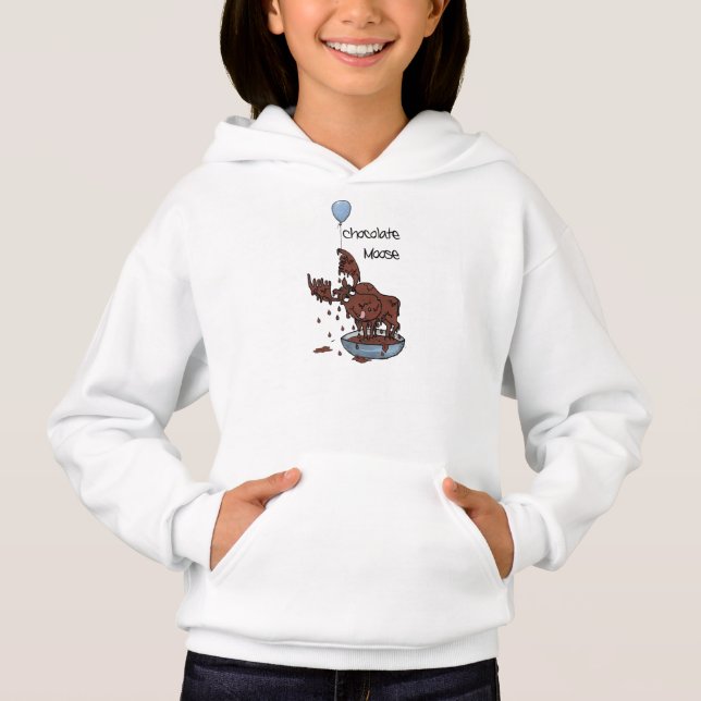 Divertida hoodie de niño, moro de chocolate (Anverso)