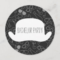 Divertida Invitación a Despedida de Soltero Hipste