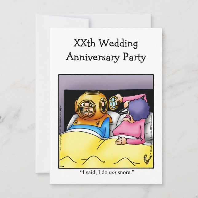 Divertida Invitación a la Fiesta de Aniversario (Anverso)
