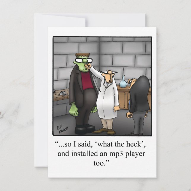 Divertida invitación a la fiesta de Halloween (Anverso)