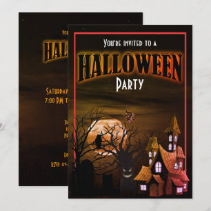 Divertida invitación a la fiesta de Halloween de S