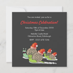 Divertida invitación a la fiesta de Navidades de C