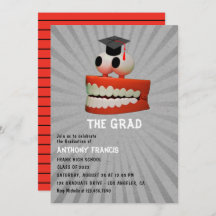 Divertida invitación a una fiesta de graduación de