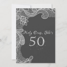 Divertida invitación de cumpleaños número 50