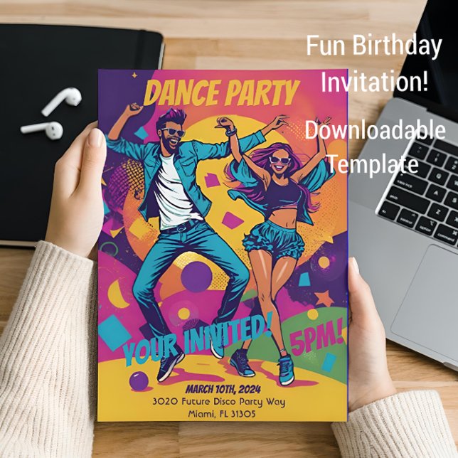 Divertida Invitación de Cumpleaños para Fiesta de  (Subido por el creador)