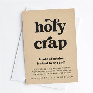 Divertida Invitación de Fiesta de Pañales para Pap