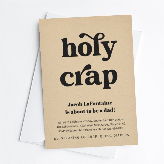 Divertida Invitación de Fiesta de Pañales para Pap (Subido por el creador)