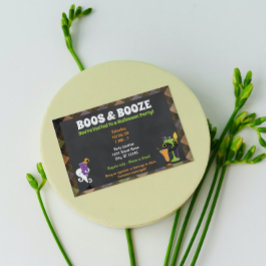 Divertida invitación de la fiesta de Halloween par