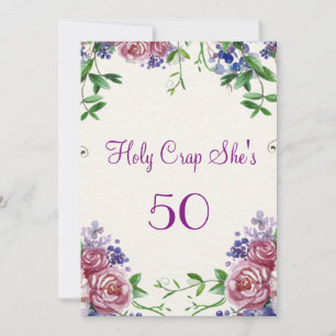 Divertida invitación para cumpleaños 50