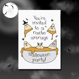 Divertida invitación para fiesta de Halloween Nach