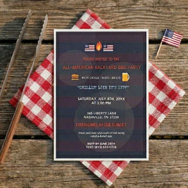Divertida Invitación Patriótica para Fiesta de Bar (Subido por el creador)