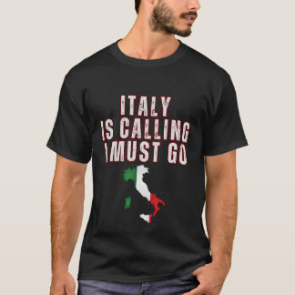 Divertida Italia llama a la camiseta de regalo par