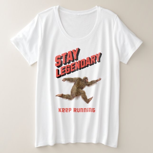Divertida Motivación para Correr de Bigfoot (Anverso del diseño)