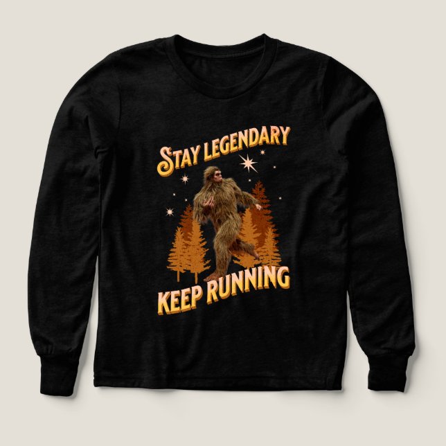 Divertida Motivación para Correr de Bigfoot (Diseño frontal)