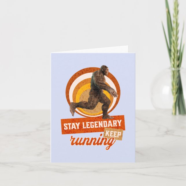 Divertida Motivación para Correr de Bigfoot (Anverso)